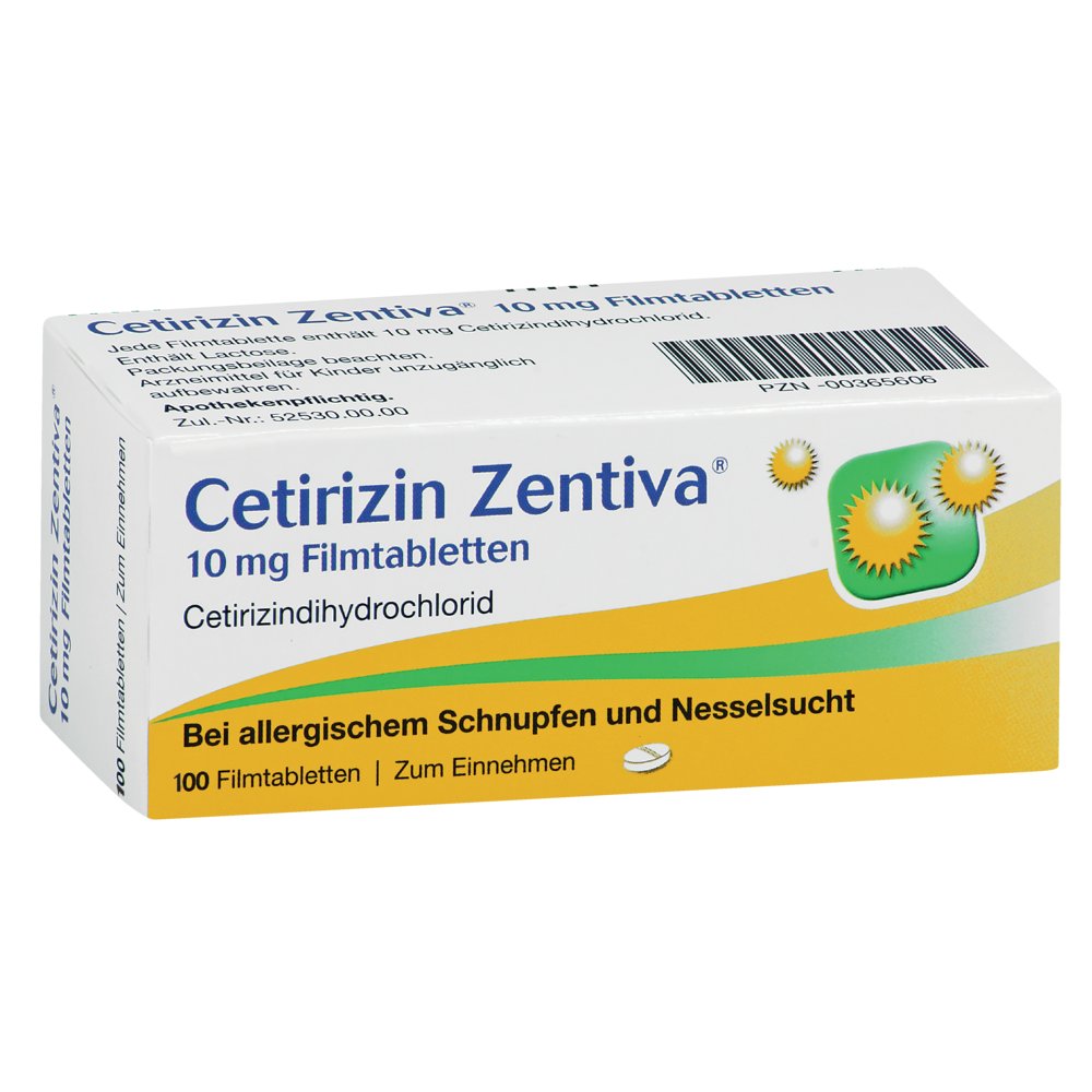 CETIRIZIN Zentiva 10 mg Filmtabletten