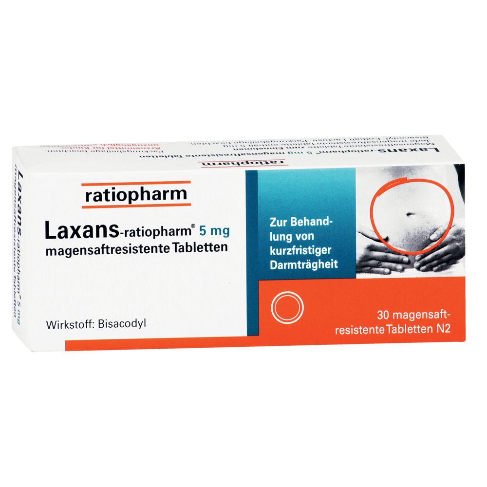 LAXANS-ratiopharm 5 mg magensaftres.Tabletten