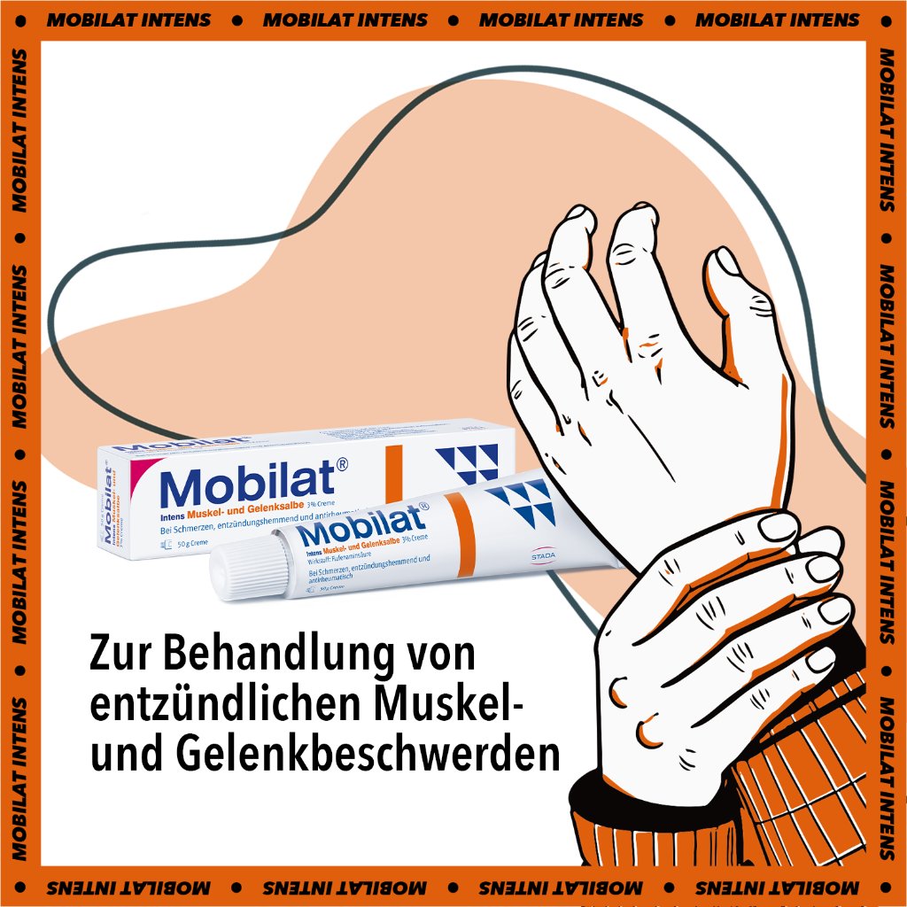 MOBILAT Intens Muskel- und Gelenksalbe 3% Creme