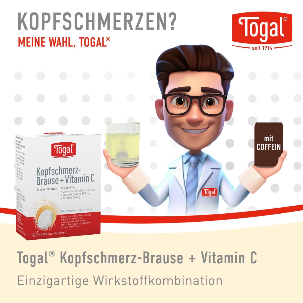 Togal® Kopfschmerz-Brause + Vitamin C