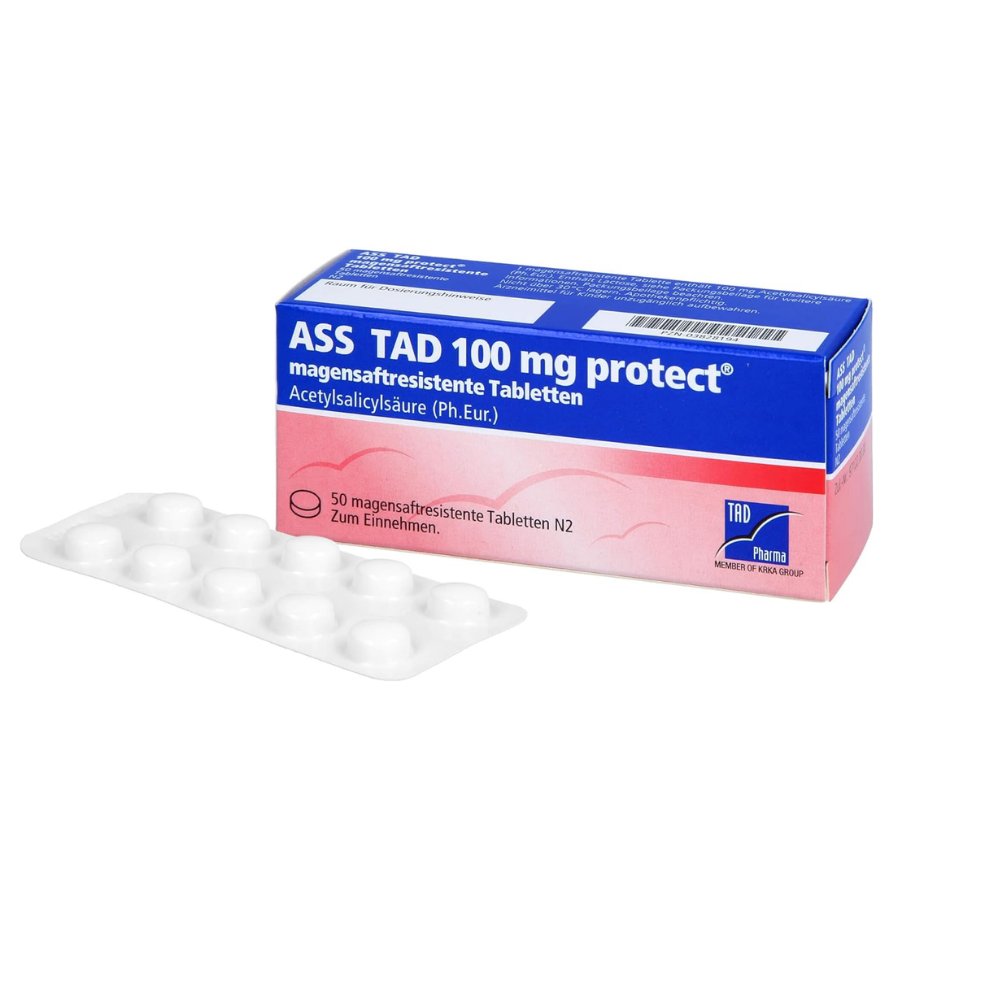 ASS TAD 100 mg protect magensaftres.Filmtabletten