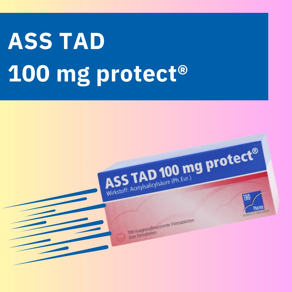 ASS TAD 100 mg protect magensaftres.Filmtabletten