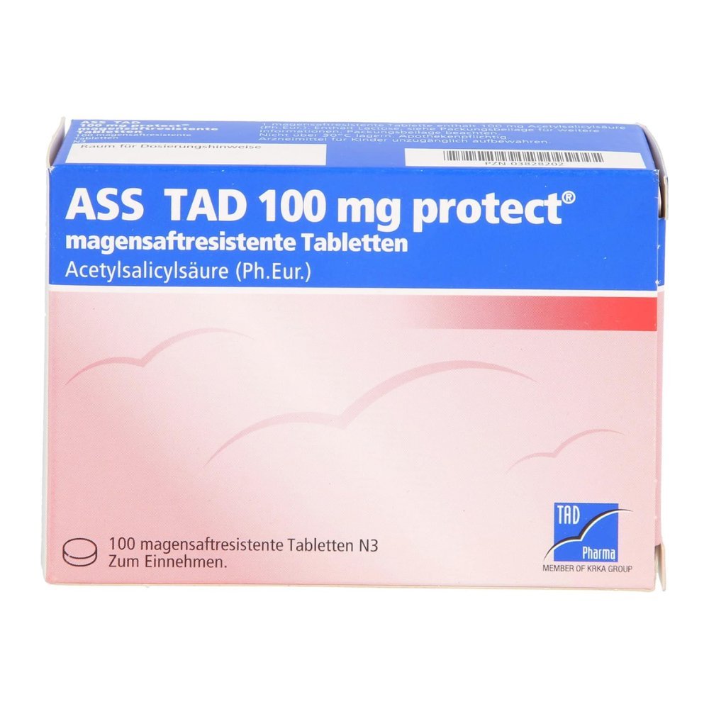 ASS TAD 100 mg protect magensaftres.Filmtabletten