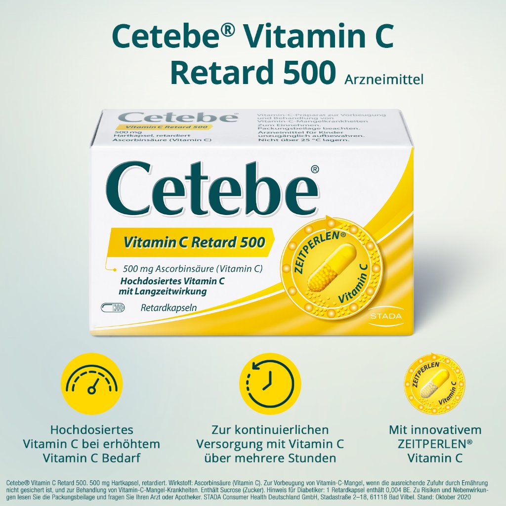 CETEBE Vitamin C Retardkapseln 500 mg