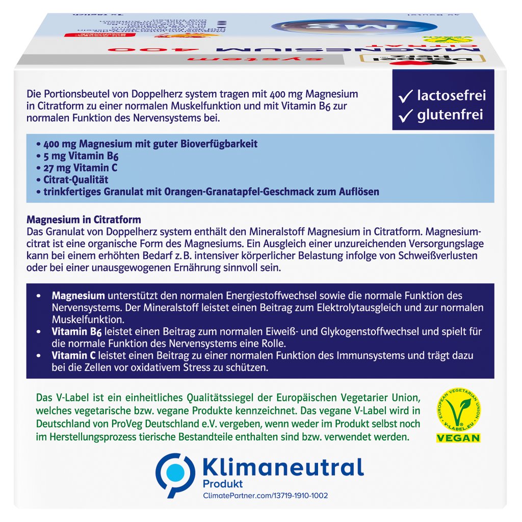 Doppelherz system Magnesium 400 Citrat