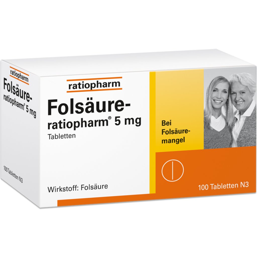 FOLSÄURE-RATIOPHARM 5 mg Tabletten