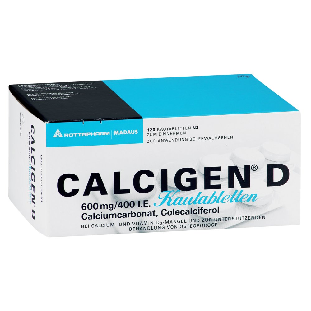 CALCIGEN D 600 mg/400 I.E. Kautabletten