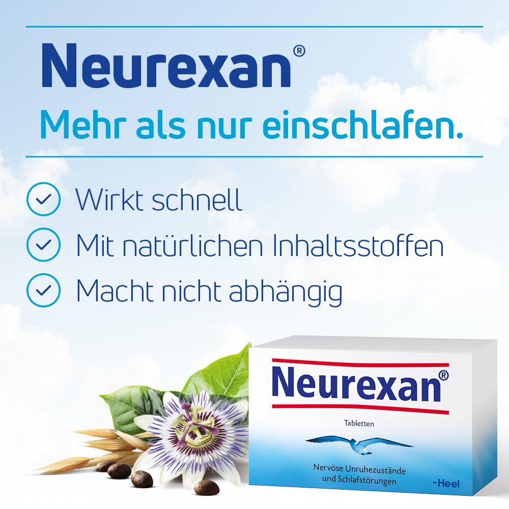 Neurexan® – Entspannen am Tag. Gut schlafen in der Nacht.