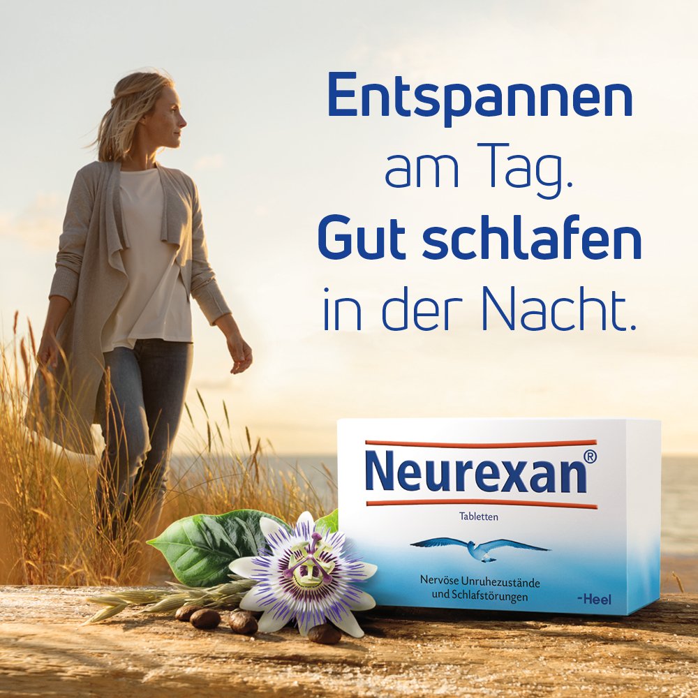 Neurexan® – Entspannen am Tag. Gut schlafen in der Nacht.