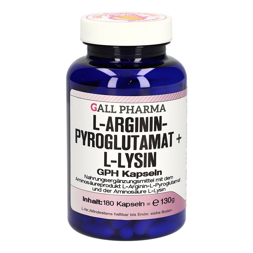 L-ARGININPYROGLUTAMAT+L-Lysin 1:1 GPH Kapseln