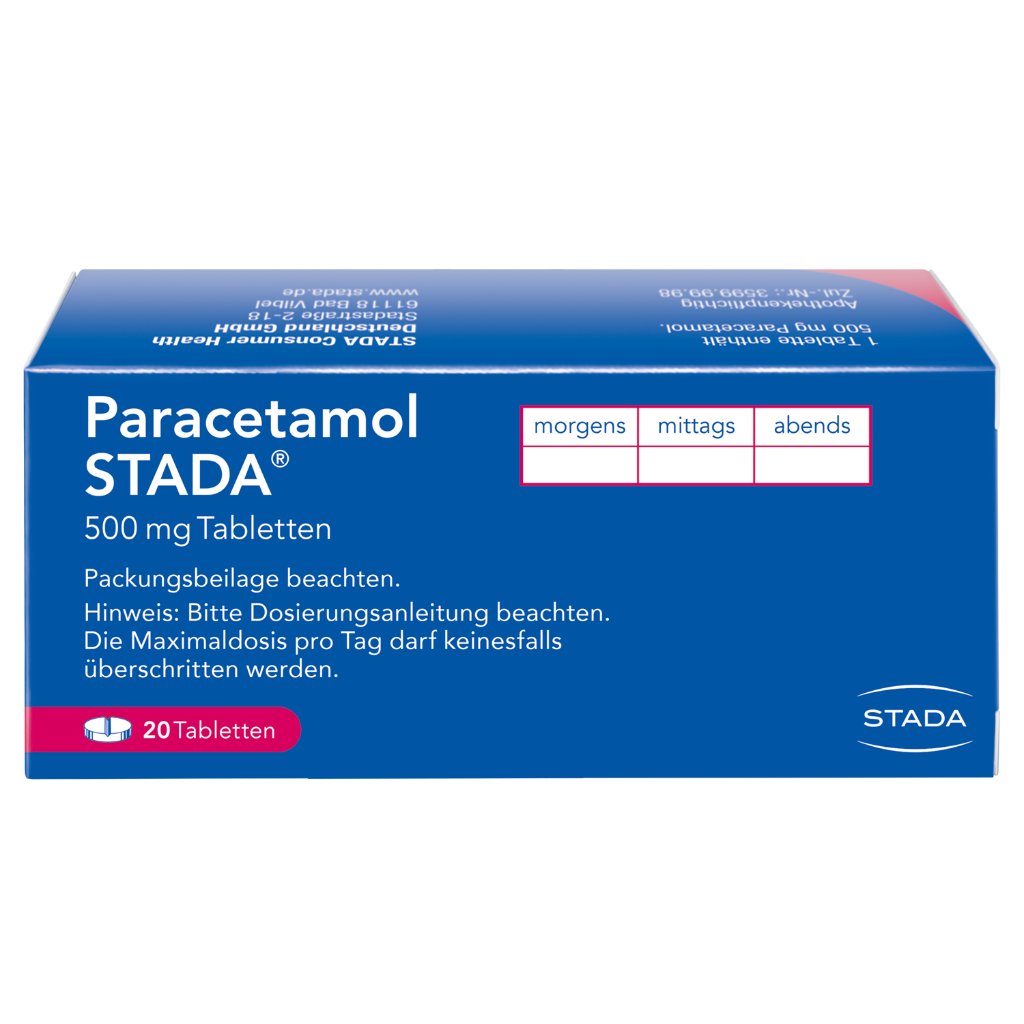 PARACETAMOL STADA 500 mg Tabletten