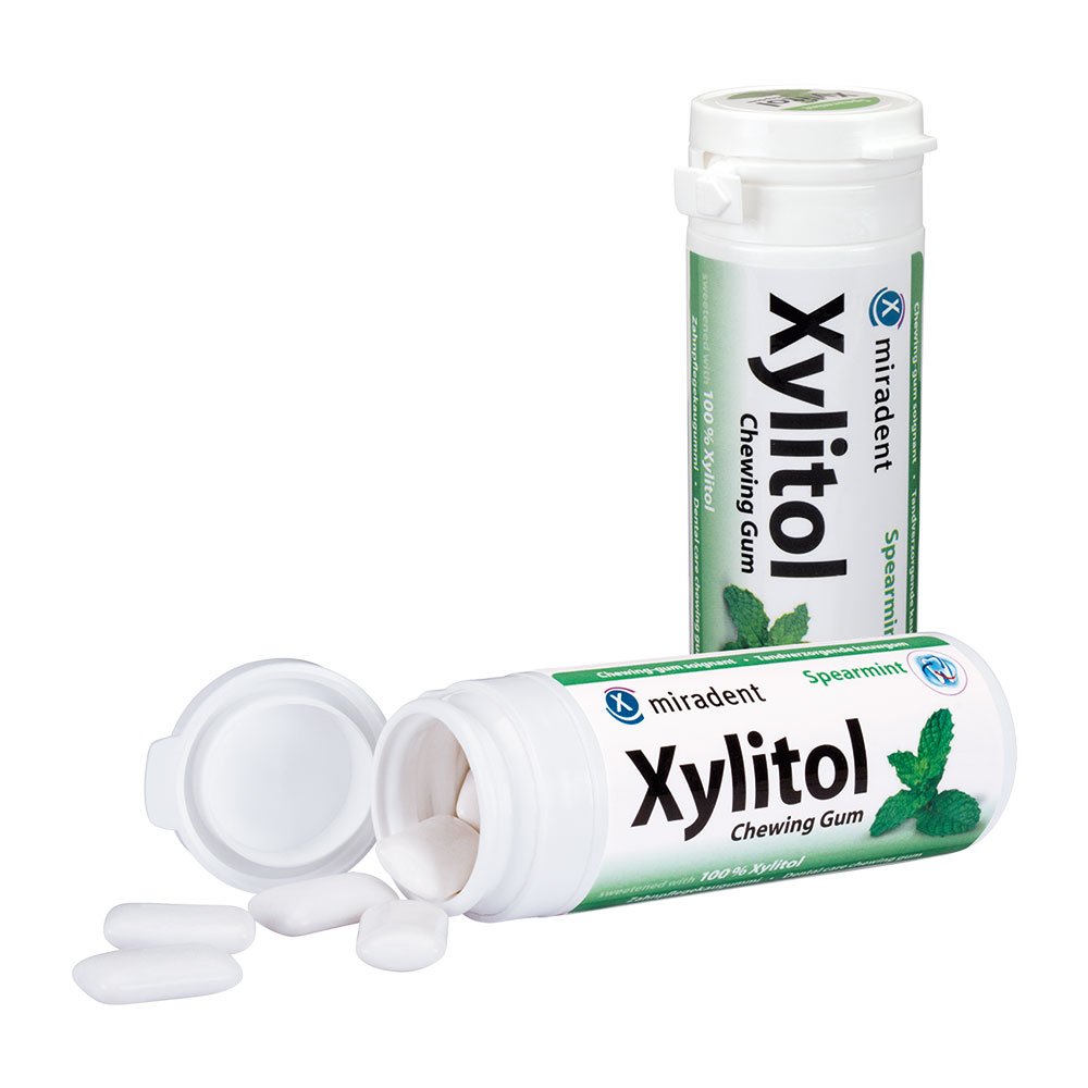 miradent XYLITOL ZAHNPFLEGEKAUGUMMI SPEARMINT