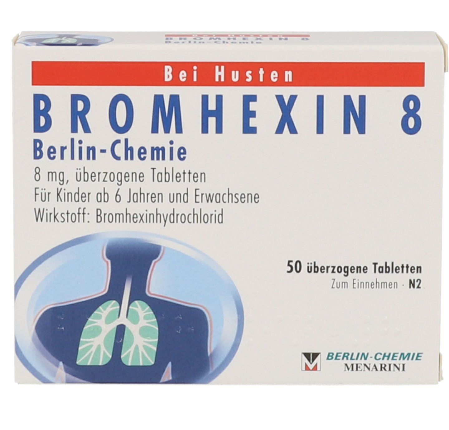 BROMHEXIN 8 Berlin Chemie überzogene Tabletten