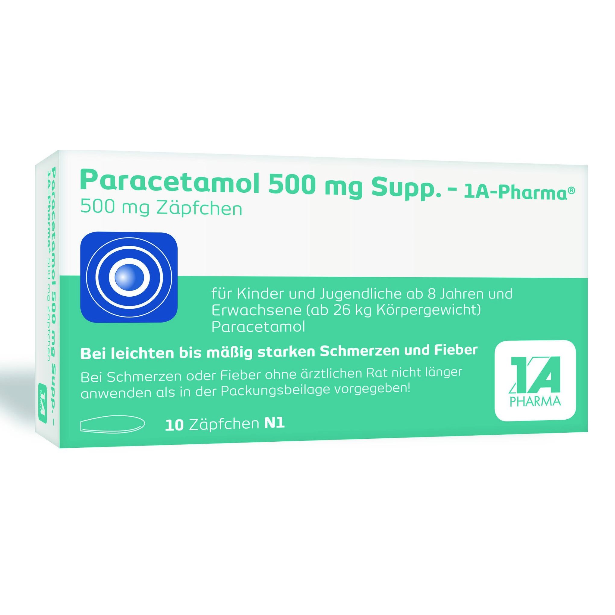 PARACETAMOL 500 mg-1A Pharma Suppositorien