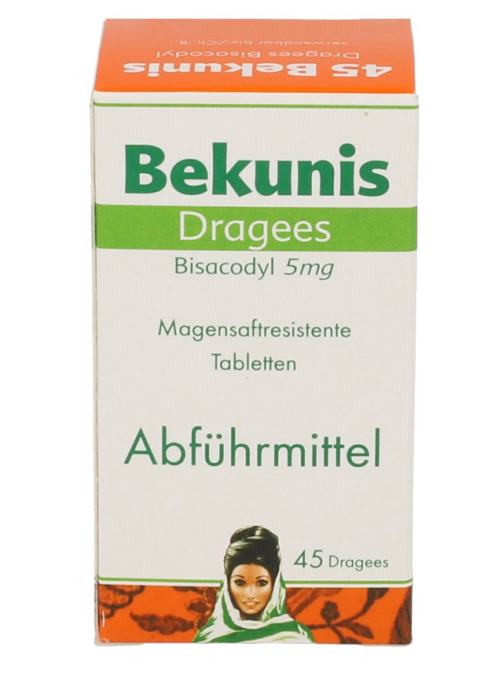 BEKUNIS Dragees Bisacodyl 5 mg magensaftres.Tabl.