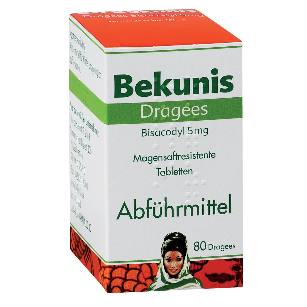 BEKUNIS Dragees Bisacodyl 5 mg magensaftres.Tabl.