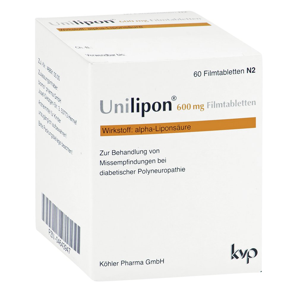 UNILIPON 600 mg Filmtabletten