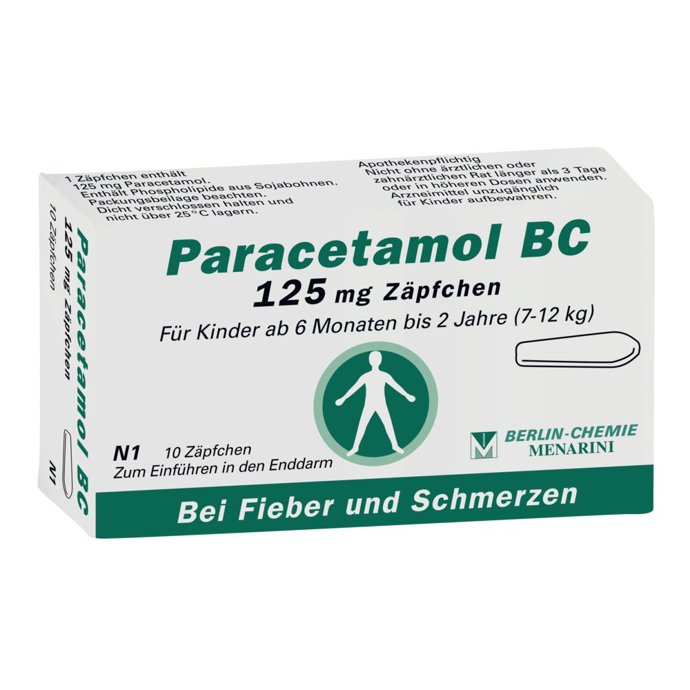 PARACETAMOL BC 125 mg Suppositorien