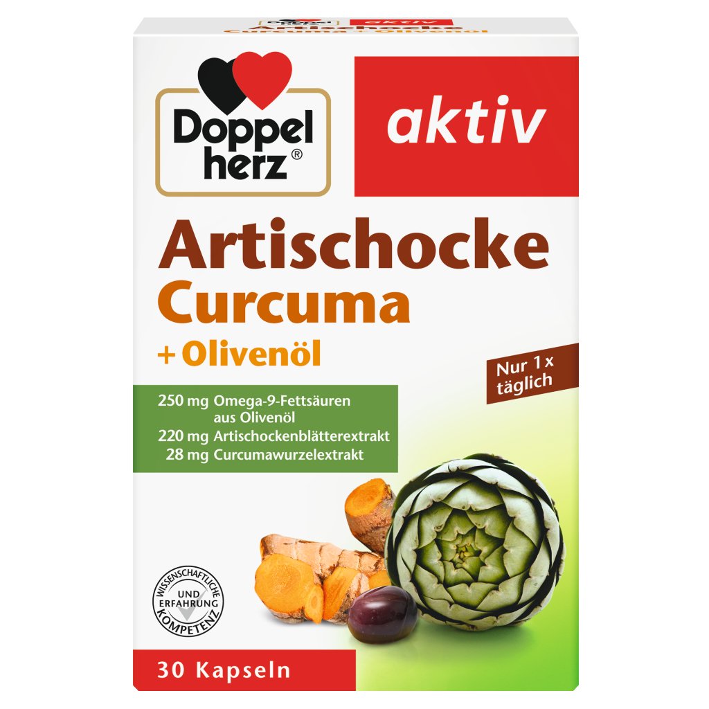 Doppelherz Artischocke Curcuma + Olivenöl