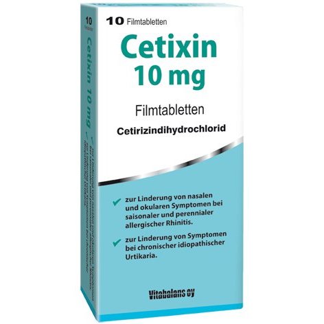 Cetixin 10 mg - Antihistaminikum bei Heuschnupfen