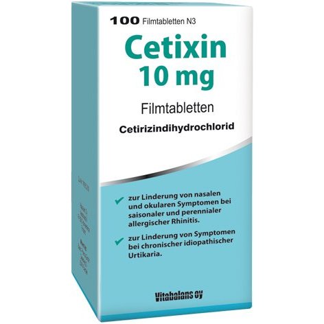 Cetixin 10 mg - Antihistaminikum bei Heuschnupfen