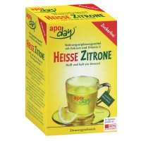 APODAY heiße Zitrone Vit.C u.Calcium zuckerfr.Plv.