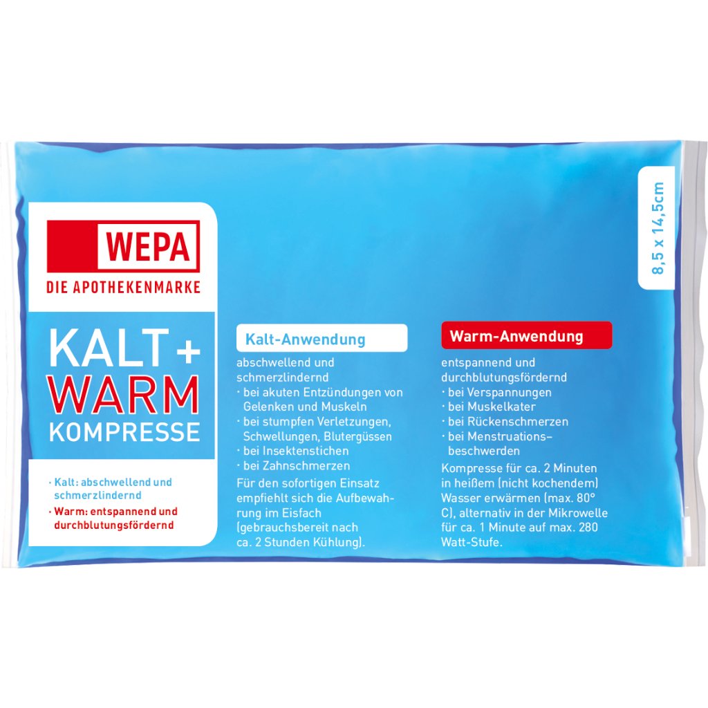 WEPA Kalt & Warm Kompressen 8,5 x 14,5 cm, Mini