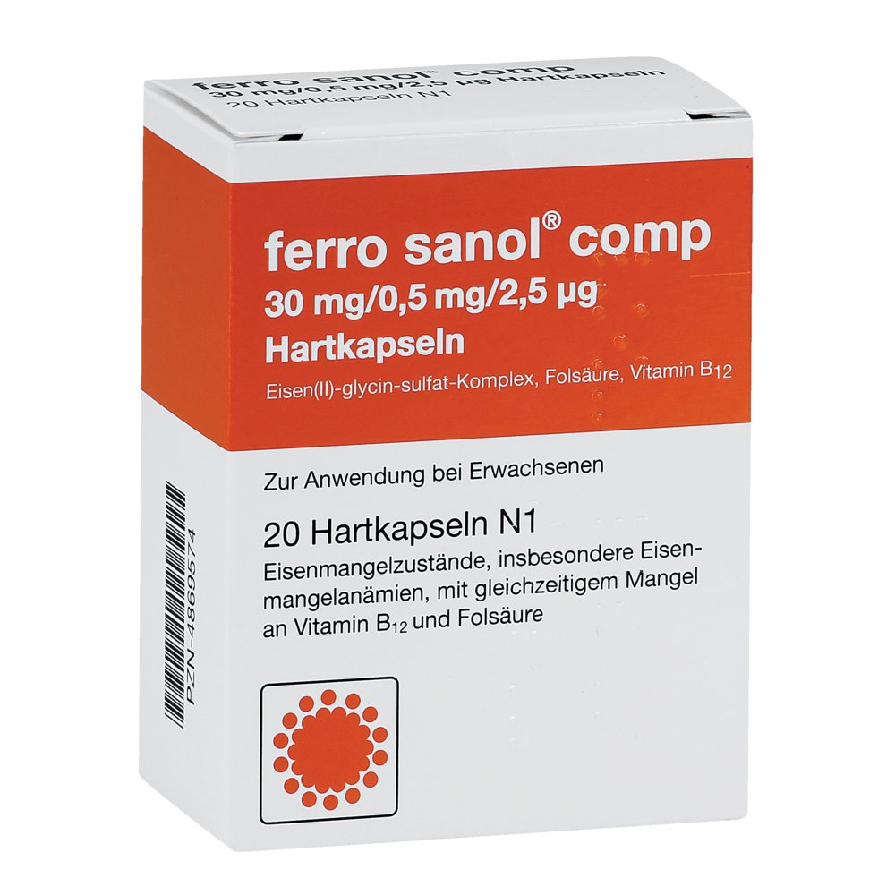 FERRO SANOL comp. Hartkaps.m.msr.überz.Pellets