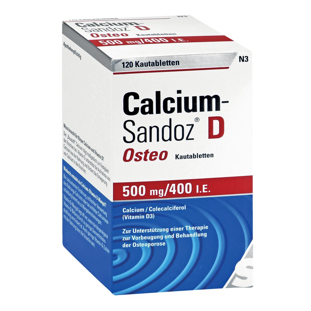 CALCIUM SANDOZ D Osteo 500 mg/400 I.E. Kautabl.