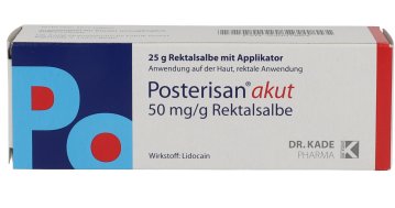 POSTERISAN akut 50 mg/g Rektalsalbe