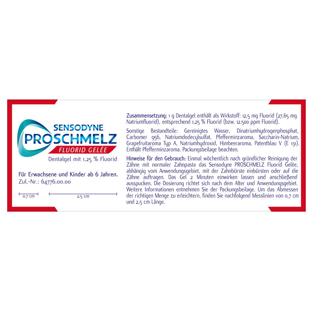 Sensodyne Proschmelz Fluorid Gelée, 1x25g
