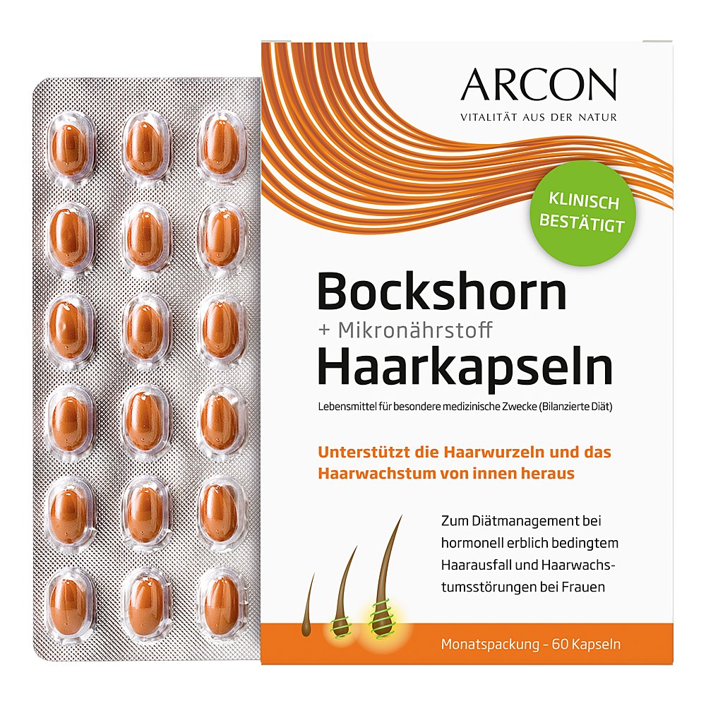 BOCKSHORN+Mikronährstoff Haarkapseln Tisane plus