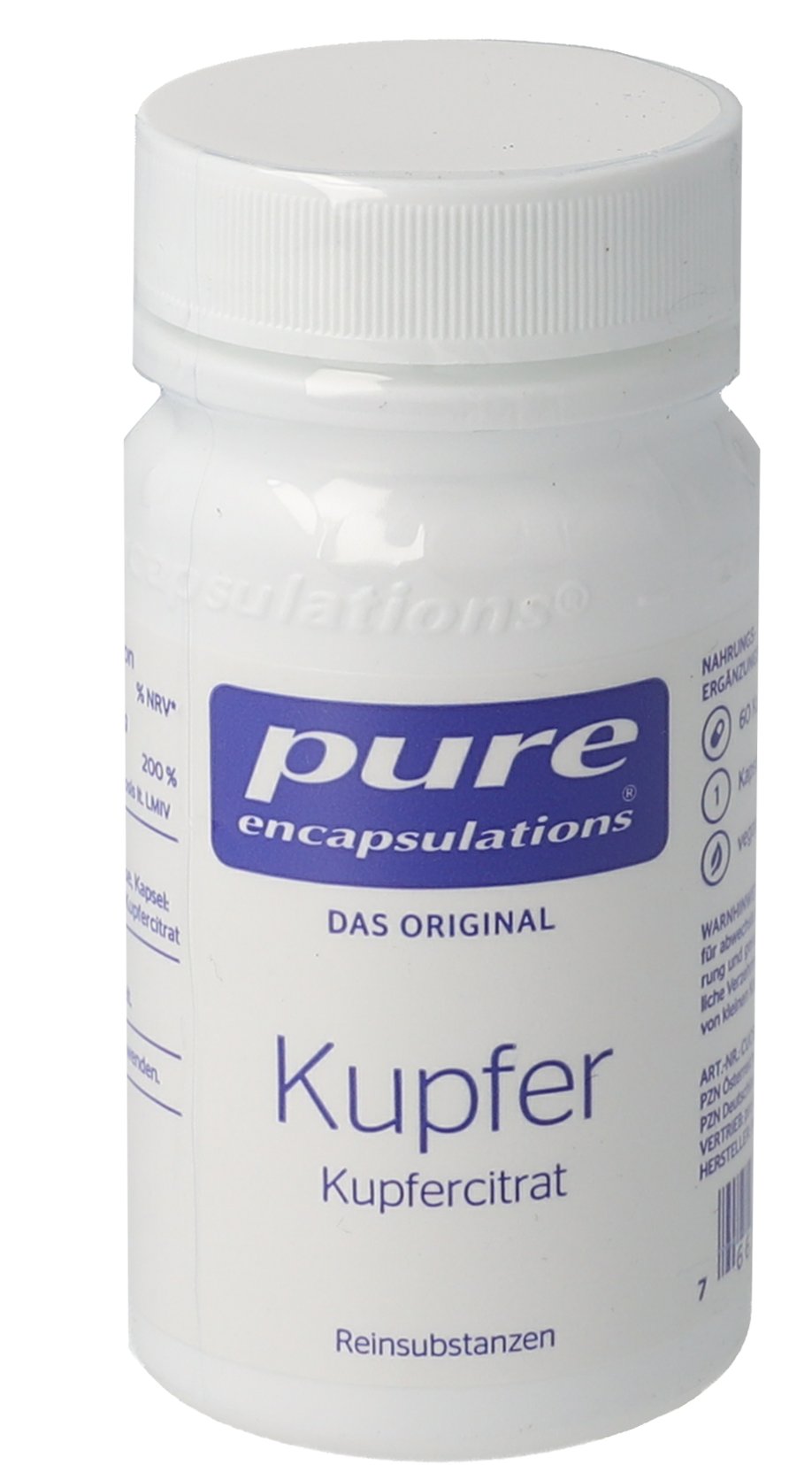 PURE ENCAPSULATIONS Kupfer Kupfercitrat Kapseln