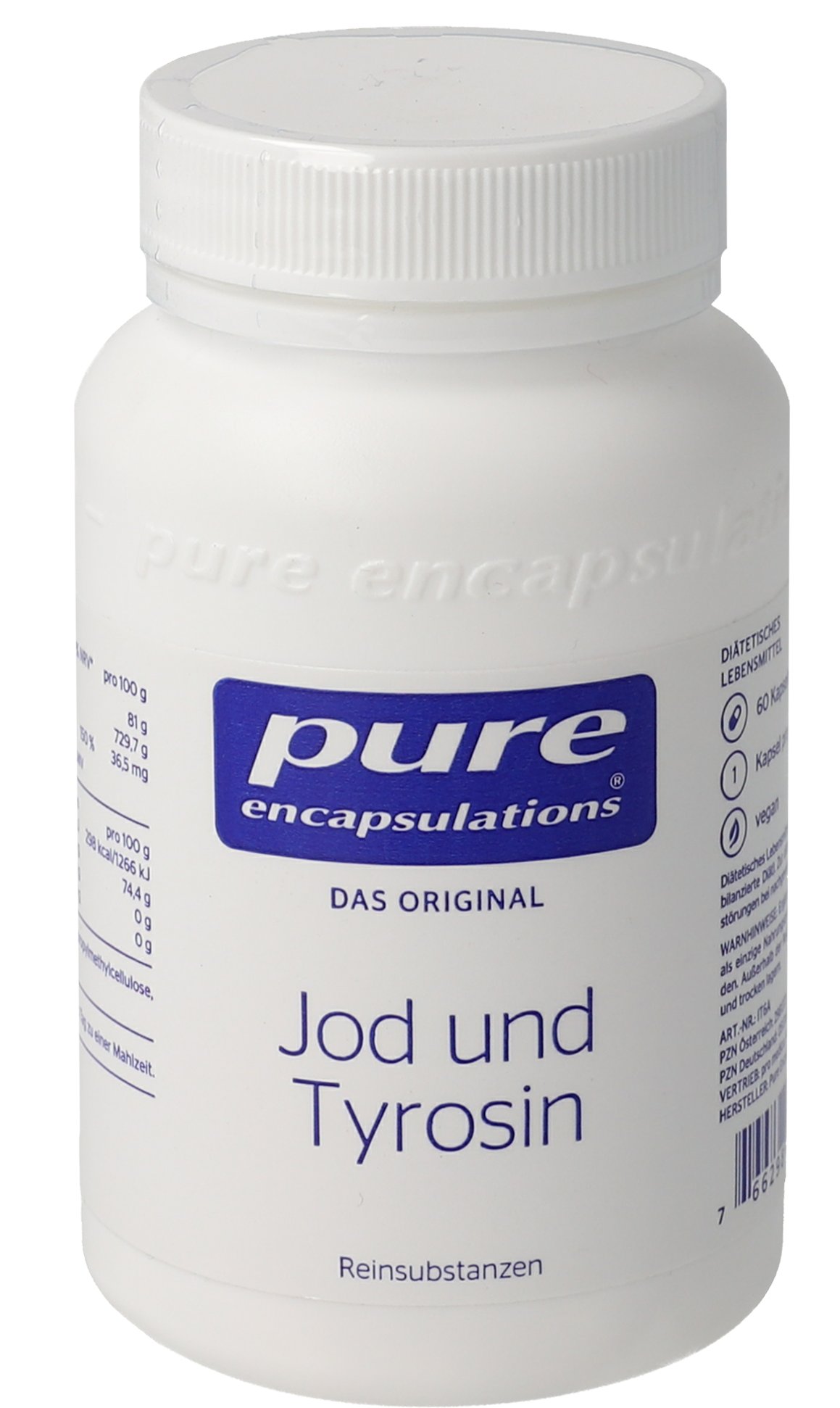 PURE ENCAPSULATIONS Jod und Tyrosin Kapseln