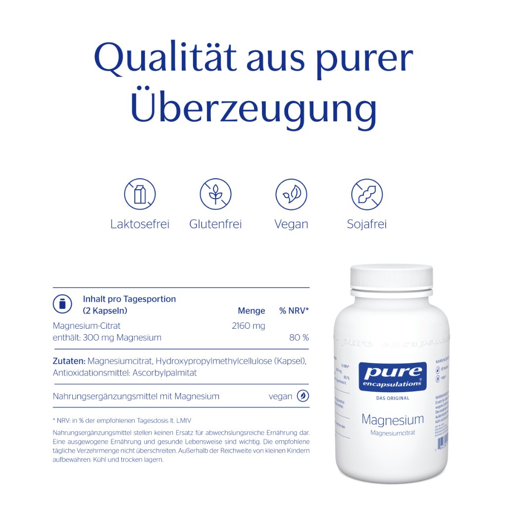 PURE ENCAPSULATIONS Magnesium (Magnesiumcitrat)