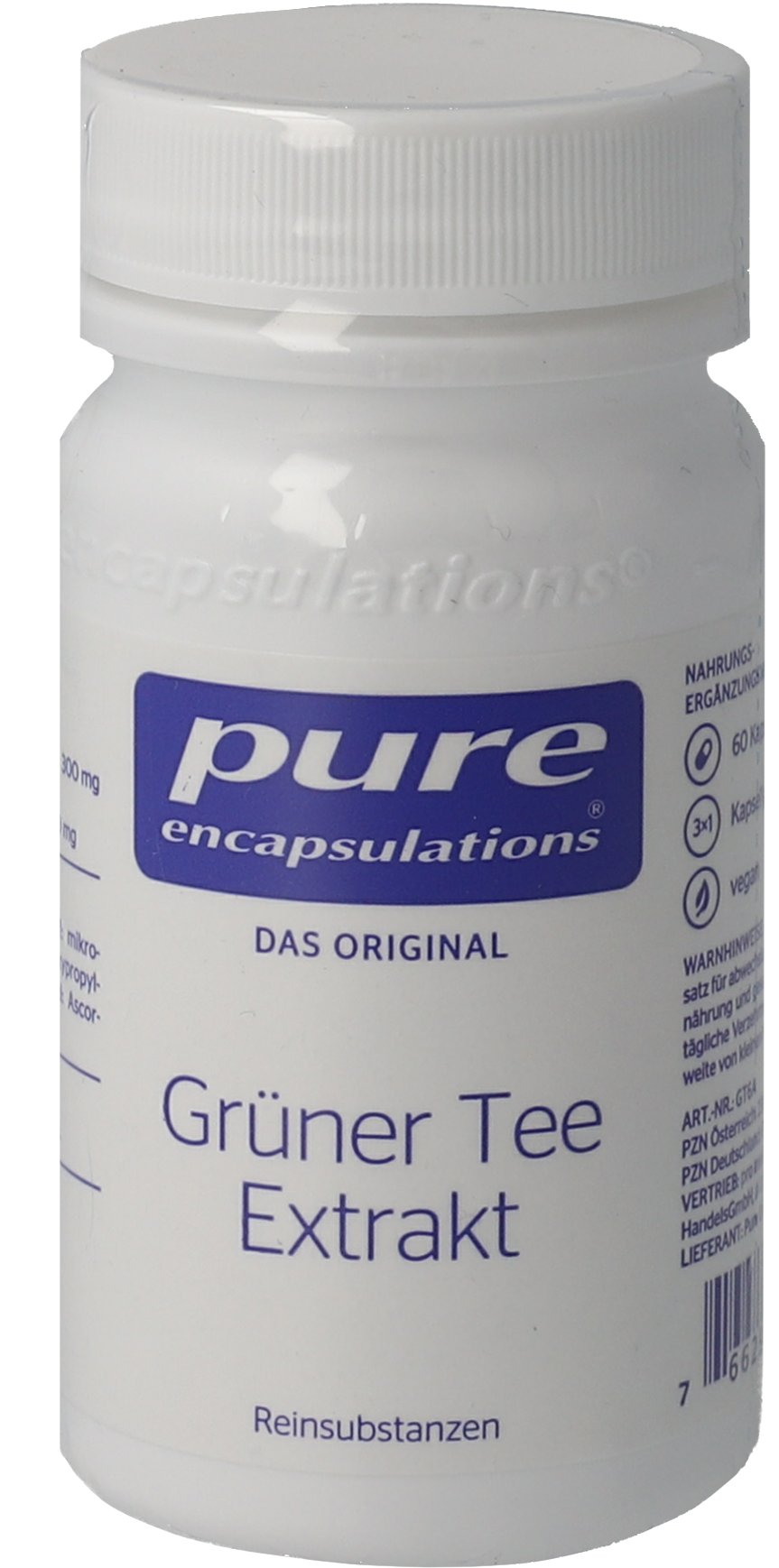 PURE ENCAPSULATIONS grüner Tee Extrakt Kapseln