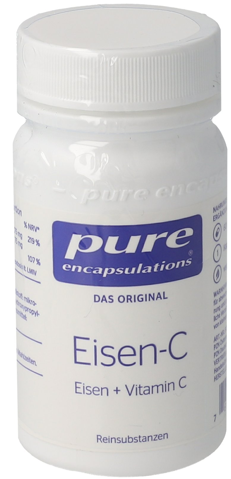 PURE ENCAPSULATIONS Eisen C Kapseln