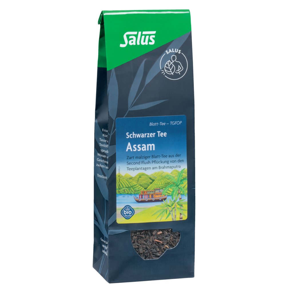 ASSAM schwarzer Tee Blatt-Tee TGFOP Bio Salus