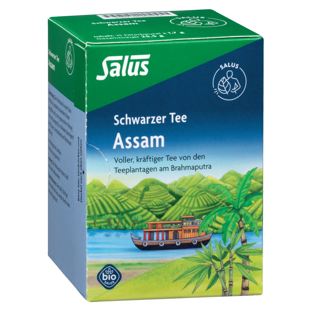 ASSAM schwarzer Tee Bio Salus Filterbeutel