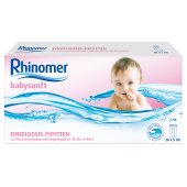 Rhinomer babysanft – isotones Meerwasser, 20 x 5 ml Einzeldosispipetten
