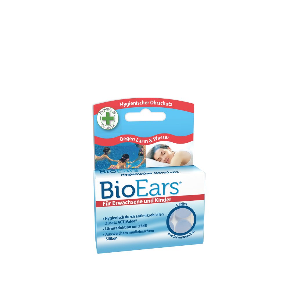 BIOEARS Silikon Ohrstöpsel antimikrobiell
