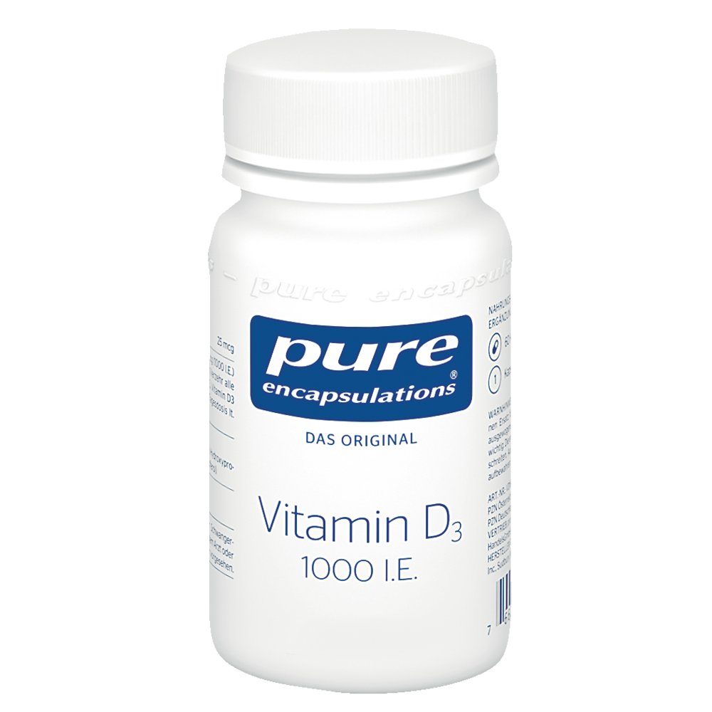 PURE ENCAPSULATIONS Vitamin D3 1000 I.E. Kapseln