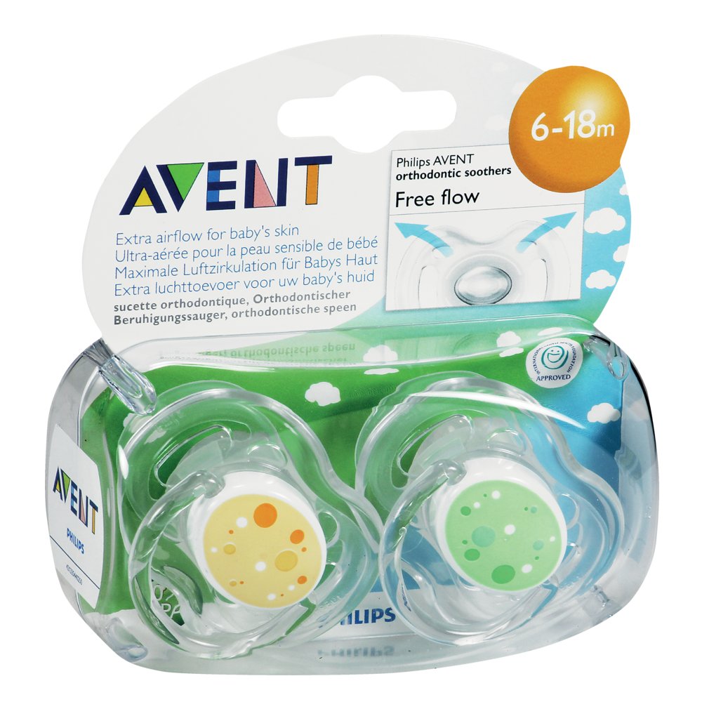 AVENT Schnuller Freeflow Trend 6-18 Mon.BPA-frei