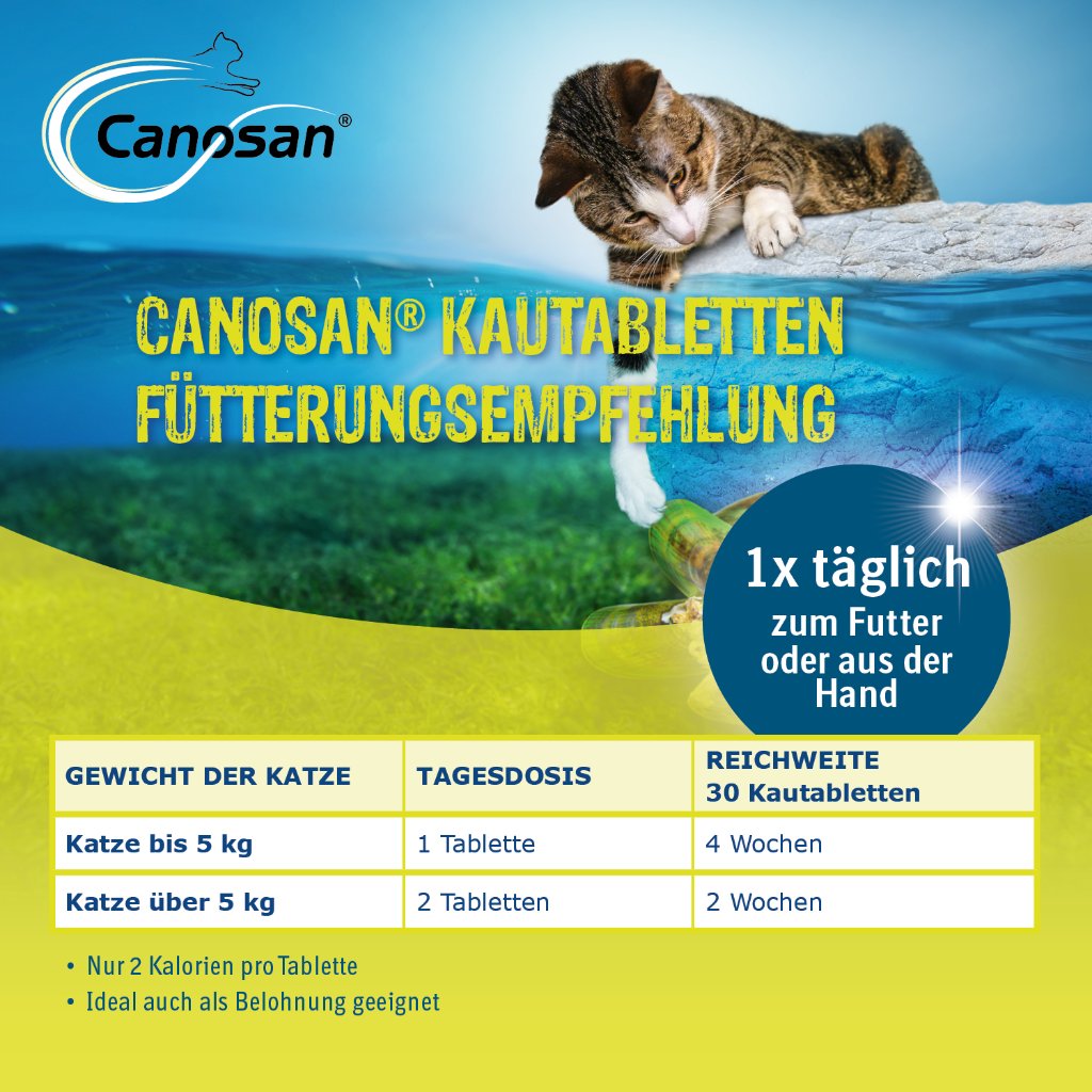 Canosan Kautabletten für die Gelenkgesundheit bei Katzen
