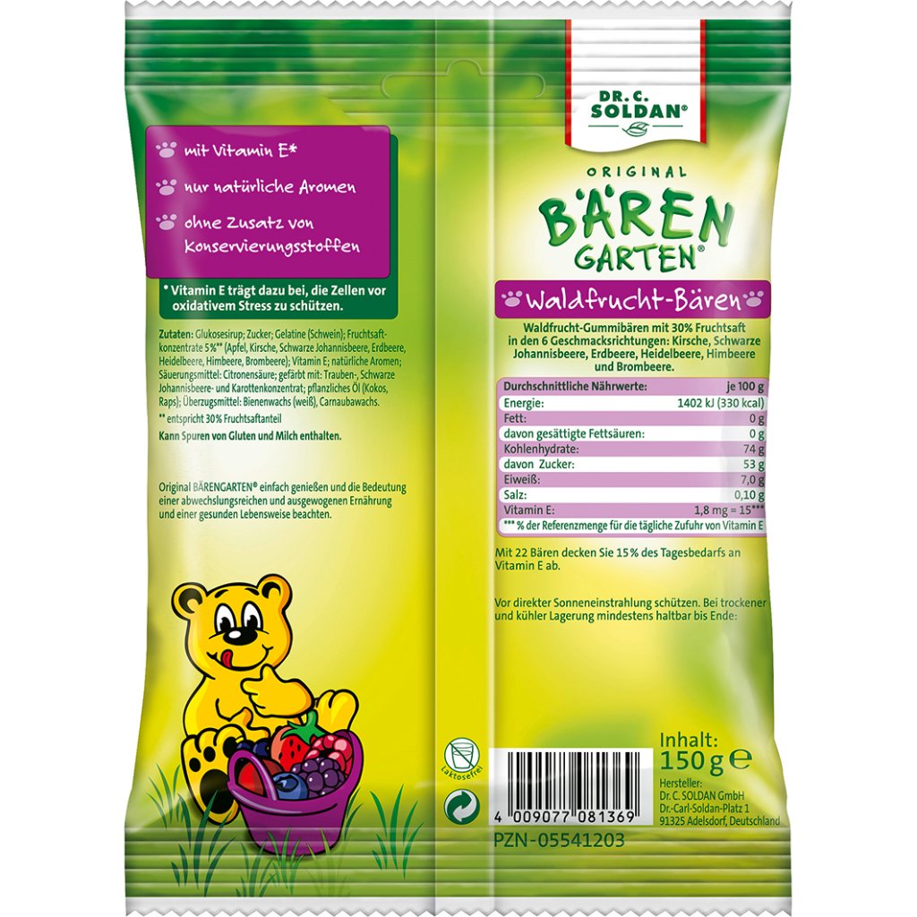 SOLDAN Bären Waldfrucht m.Antioxidantien