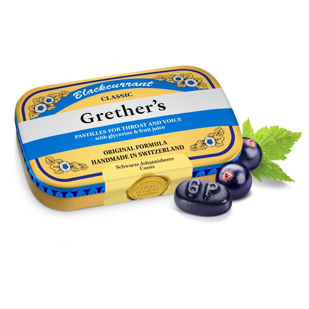 Grether's Pastilles Blackcurrant, zuckerhaltig 60 g Dose