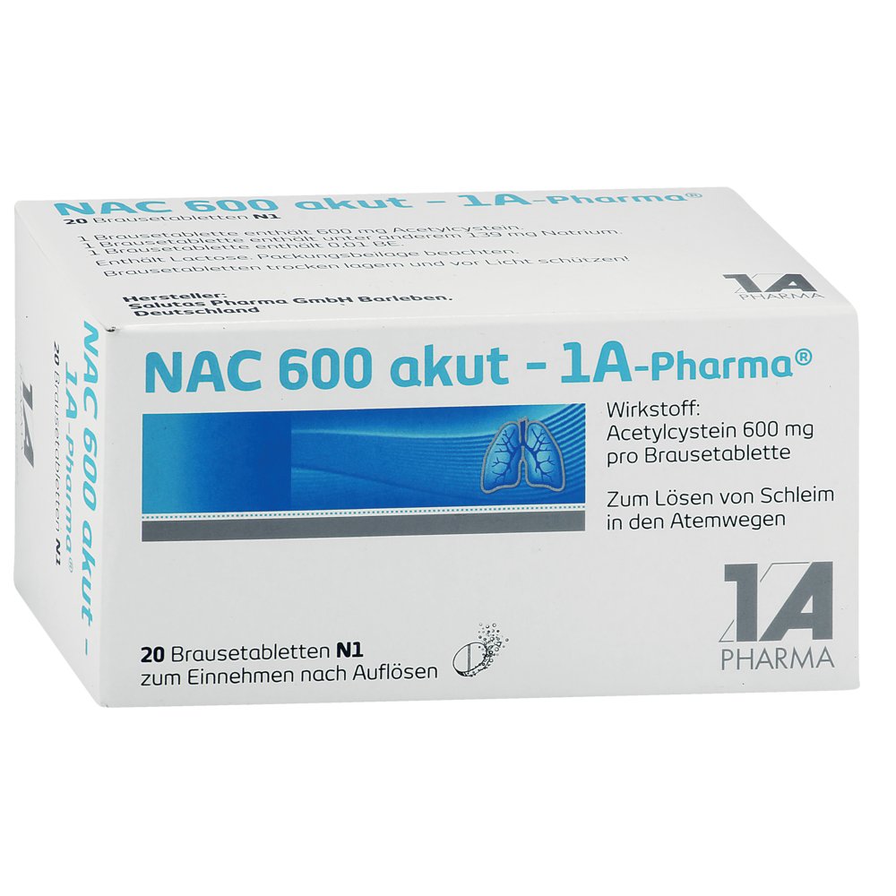 NAC 600 akut-1A Pharma Brausetabletten