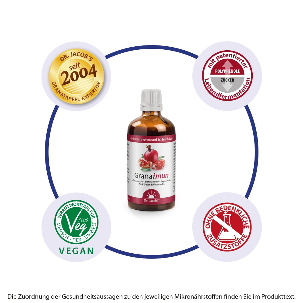Dr. Jacob's Granaimun Granatapfel Holunder Polyphenole