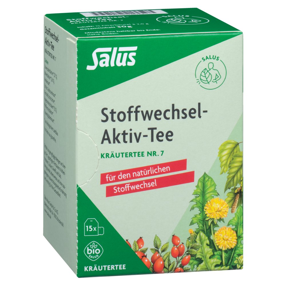 STOFFWECHSEL-AKTIV Tee Kräutertee Nr.7 Bio Salus