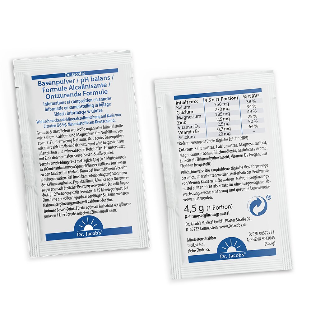 Dr. Jacob's Basenpulver Original Basen-Citrat-Mineralstoffe